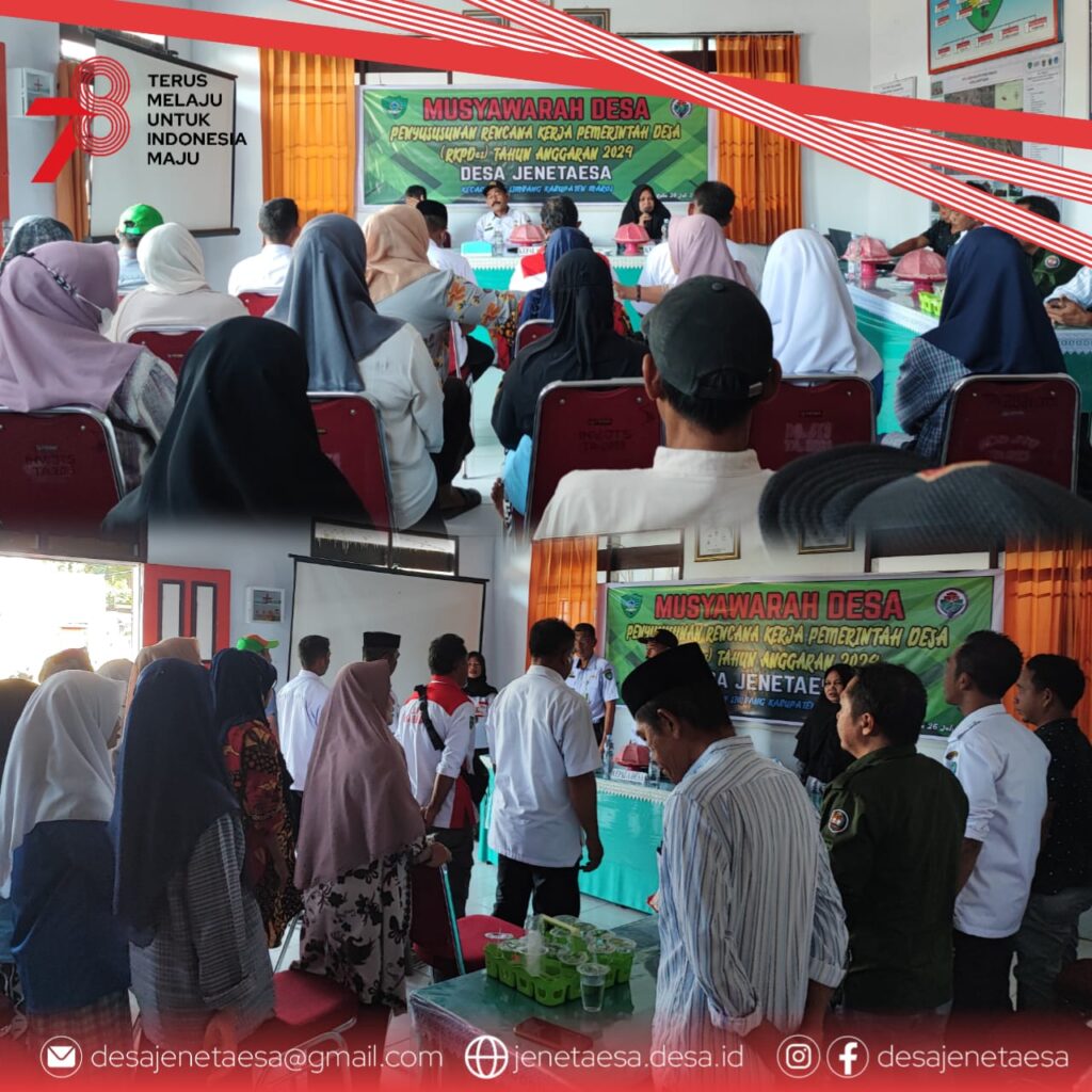 Musyawarah Desa Penyusunan Rencana Kerja Pemerintah Desa (RKPDes) Tahun ...